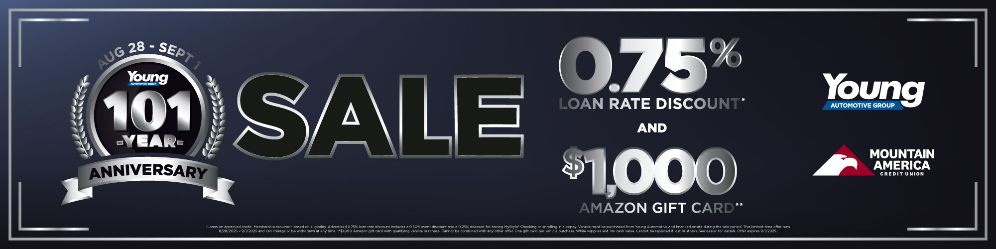 Young Automotive Group Sale Graphics